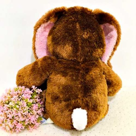 Build A Bear Bunny Rabbit 16" Brown Pink Sparkle - Picture 5 of 11